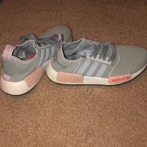 Pink and grey NMD dupes